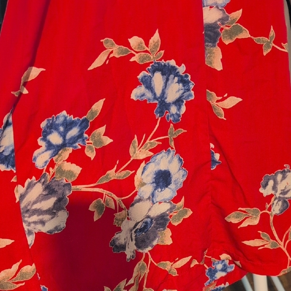 Forever 21 Red Floral Halter Dress - Picture 4 of 4